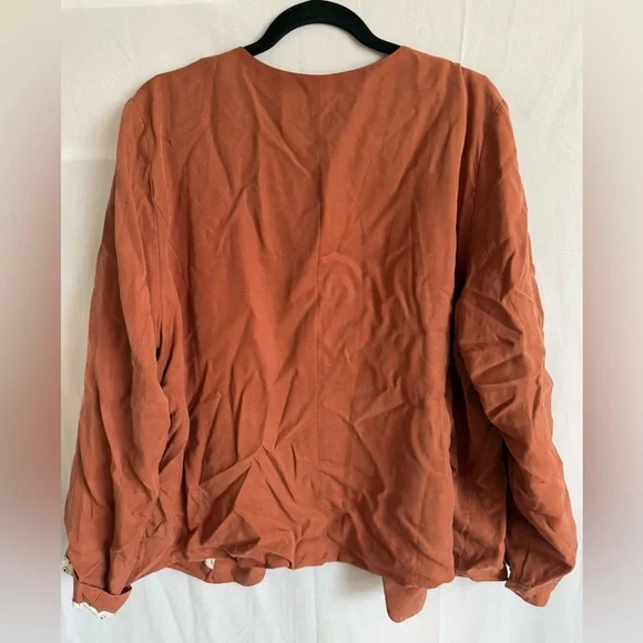 SKIES ARE BLUE Collarless Blazer XXL - Picture 3 of 6